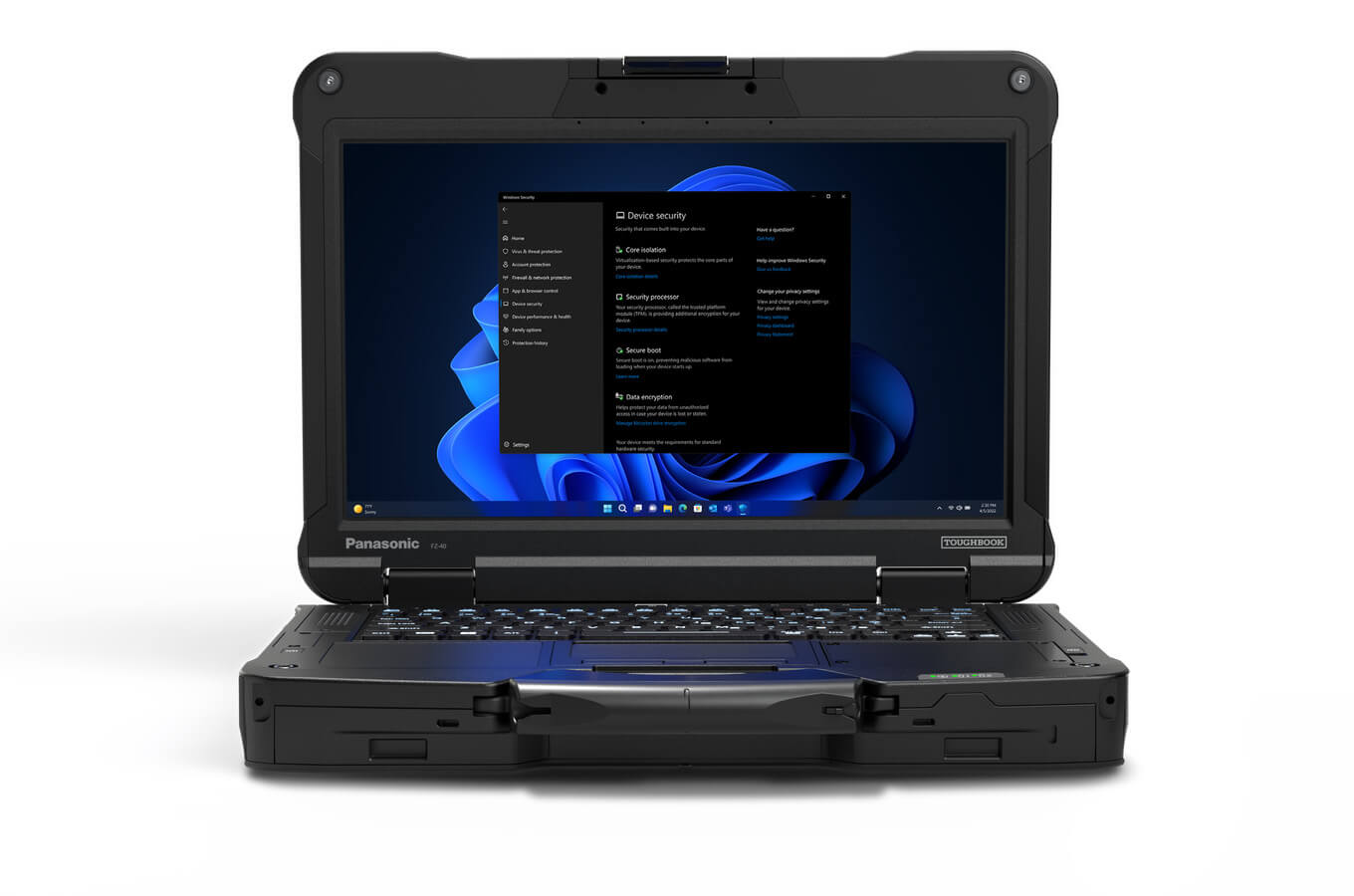 toughbook 40 front